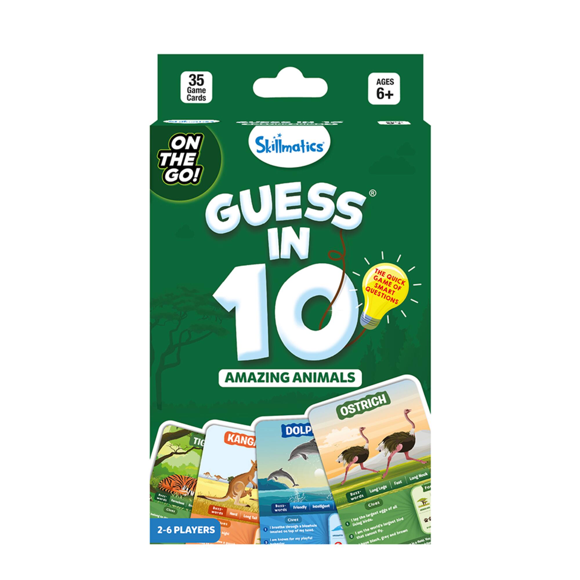 Skillmatics® Guess in 10® Amazing Animals Card Game
